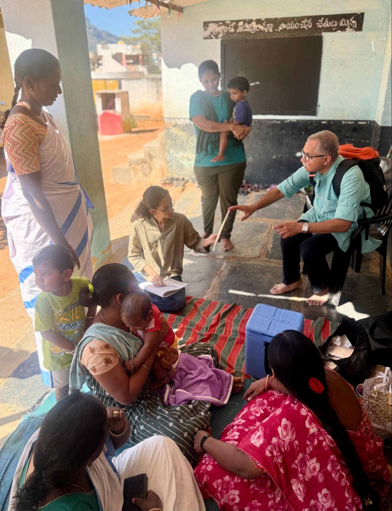 Field visit shadowing ASHA workers