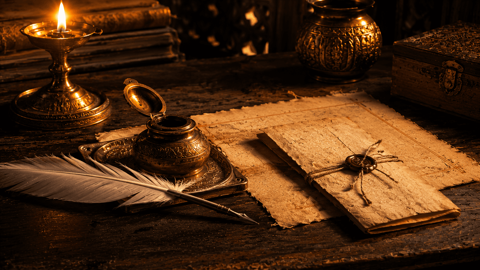 Ancient writing desk