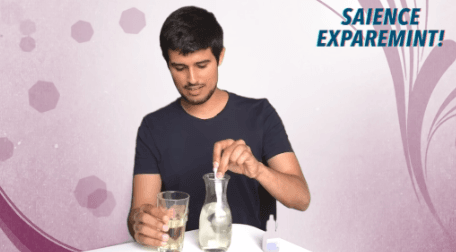 Dhruv Rathee's betadine experiment using his own urine