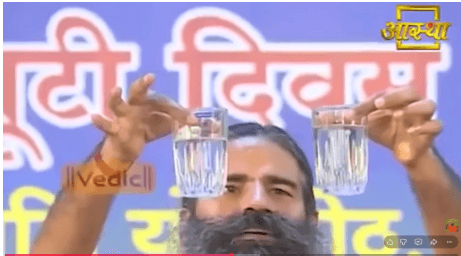 Baba Ramdev's betadine experiment using gomutra